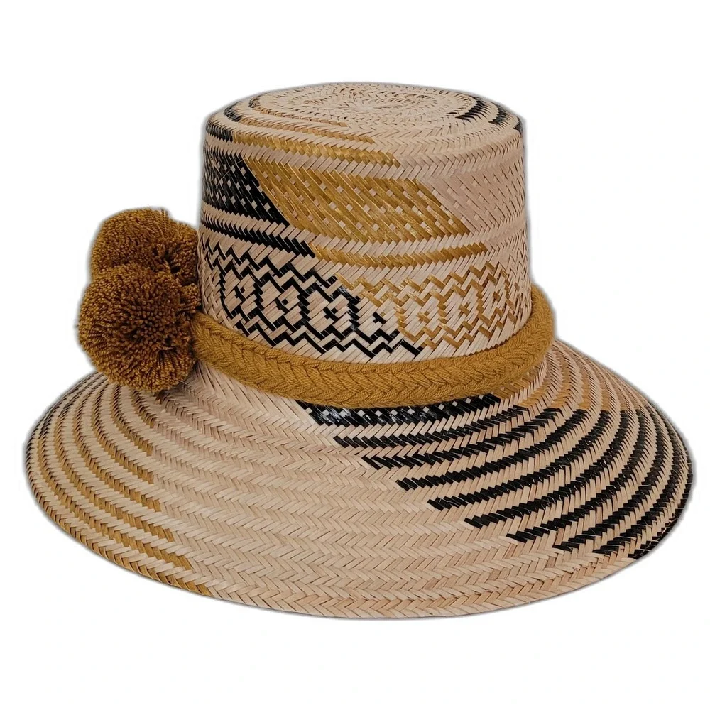 NWT Wuitusu Ruth Handmade‎ Wayuu Hat Sunhat Strawhat Summer Hat